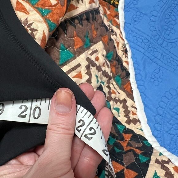 Athleta midi dress, black, size XL scuba feel style zipper in back - Picture 10 of 11